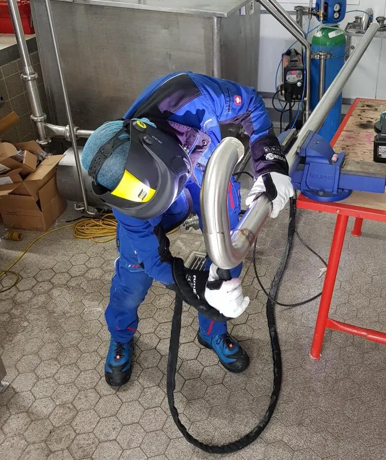 GL Engineering specialist pipe welding on site